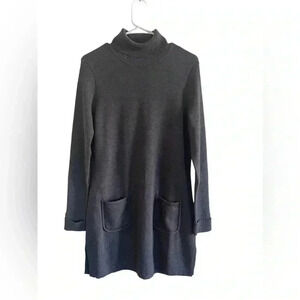 J.McLaughlin Black Turtleneck Long Sleeve Sweater Tunic/Dress M